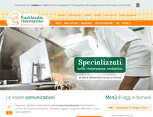 Tablet Screenshot of gustolandia-ristorazione.it
